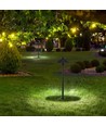 7W Hage lampe på spyd - Samsung Chip, 3000K, svart hus, IP65