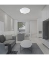 40W LED Designer Dome taklampe - 4000lm, 3-i-1 CCT, dimbar, inkl. fjernkontroll, blomstermønster