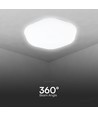 40W LED Designer Dome taklampe - 4000lm, 3-i-1 CCT, dimbar, inkl. fjernkontroll, blomstermønster