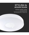 LED Designer Dome Lampe - 20W/40W/20W, Fjernkontroll, Victory Hvit Deksel, Dempbar