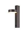 8W vegglampe med USB - 3000K, sort, inkl. lyskilde