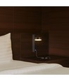 8W vegglampe med USB - 3000K, sort, inkl. lyskilde