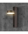 8W vegglampe med USB - 3000K, sort, inkl. lyskilde