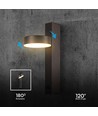 8W vegglampe med USB - 3000K, sort, inkl. lyskilde