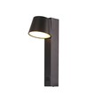 8W LED vegglampe med USB - 3000K, 900lm, IP20, sort, dreibar, innendørs, inkl. lyskilde