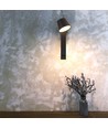 8W LED vegglampe med USB - 3000K, 900lm, IP20, sort, dreibar, innendørs, inkl. lyskilde