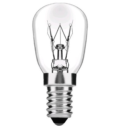 E14 25W Halogen kjøleskapspære - 130lm, Maks. -20°C