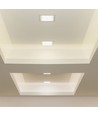 3W 9x9cm kvadratisk LED innfellingspanel - 110lm/W, 3000K, Hull: Ø7,5-8 cm, Mål: 9x9 cm, Samsung LED chip