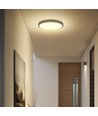 V-Tac 36W LED taklampe - Samsung chip, Ø35cm, IP44, svart kant, inkl. lyskilde