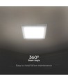 6W kvadratisk LED påbygningspanel - Samsung LED chip, 660lm, 12x12cm