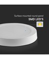 18W Ø21,6cm LED taklampe - Samsung LED chip, 110lm/W, hvit kant