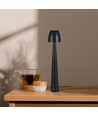 3W oppladbar LED bordlampe, sort - Dimbar CCT, 3-trinns touch, inkl. USB kabel