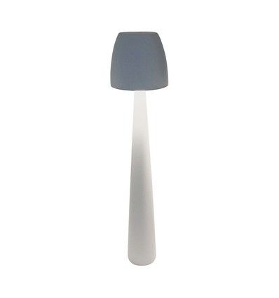 2W-3W oppladbar LED bordlampe - Ø8cm, 3-trinns dimbar, hvit, inkl. USB-kabel