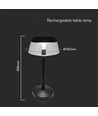 3W LED oppladbar bordlampe, sort - Ø13cm, 3-trinns dimbar, 3-i-1 CCT, inkl. USB-C kabel