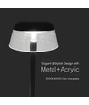 3W LED oppladbar bordlampe, sort - Ø13cm, 3-trinns dimbar, 3-i-1 CCT, inkl. USB-C kabel