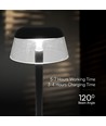 3W LED oppladbar bordlampe, sort - Ø13cm, 3-trinns dimbar, 3-i-1 CCT, inkl. USB-C kabel