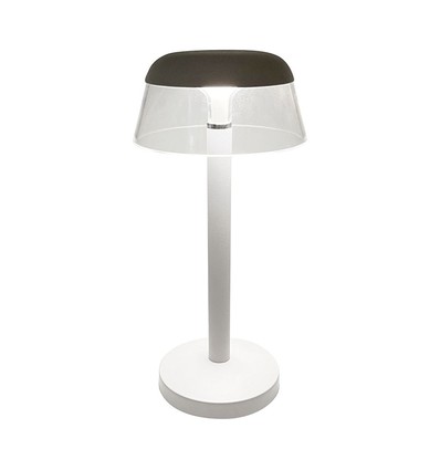 3W oppladbar LED bordlampe - Ø13cm, 3-trinns dimbar, CCT, hvit, inkl. USB-kabel