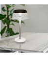 3W oppladbar LED bordlampe - Ø13cm, 3-trinns dimbar, CCT, hvit, inkl. USB-kabel