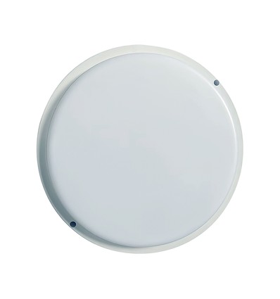 24W Utendørs vegg/taklampe - IP54, Ø24cm, Høyde 3,8cm, skottlampe