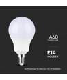 E14 8,5W LED pære - A60, Samsung LED chip, 806lm, erstatter 60W