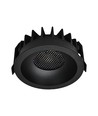 18W Ø10,6cm Blendfri CCT Downlight RA90 - Hull: Ø95mm, Ytre mål: Ø10,6 cm, 3 lysfarger, sort front, Honeycomb