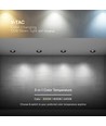 18W Ø10,6cm Blendfri CCT Downlight RA90 - Hull: Ø95mm, Ytre mål: Ø10,6 cm, 3 lysfarger, sort front, Honeycomb