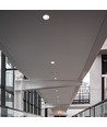 18W Ø10,6cm Blendfri CCT Downlight RA90 - Hull: Ø9,5 cm, Mål: Ø10,6 cm, 3 lysfarger, hvit front, Honeycomb