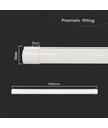 150cm 50W CCT LED armatur - 120lm/W, 6000lm, IP20, 3-i-1 fargebytte, innendørs
