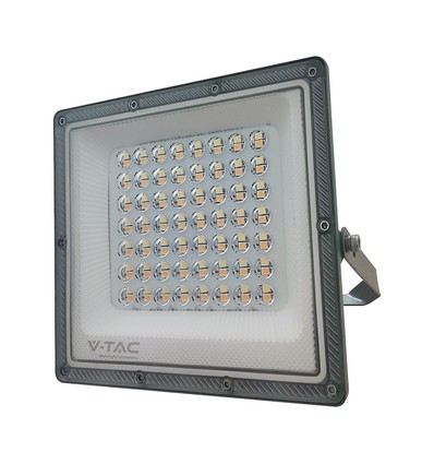 50W LED-lyskaster CCT - IP65, grått hus, 3 lysfarger