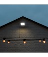 50W LED-lyskaster CCT - IP65, grått hus, 3 lysfarger