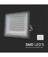 50W LED-lyskaster CCT - IP65, grått hus, 3 lysfarger