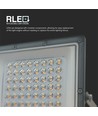 50W LED-lyskaster CCT - IP65, grått hus, 3 lysfarger