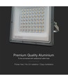 50W LED-lyskaster CCT - IP65, grått hus, 3 lysfarger
