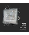 50W LED-lyskaster CCT - IP65, grått hus, 3 lysfarger