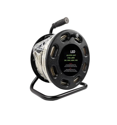 25m Arbeidslys trommel - 230V, 300W, nøytral hvit, IP65