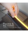 5m 12,5W/m COB-LED strip - IP65 vanntett, 3000K, 1100lm/m, 286 LED pr. meter
