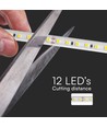 10m 10,5W/m Plug & Play LED strip - 1100lm/m, IP65, 4000K, 120 LED pr. meter