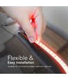 50m 10,5W/m rød LED strip - IP65, 120 LED pr. meter, 2835 SMD chips, 50 meter rull