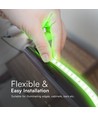 50m 10,5W/m Grønn LED strip - IP65, 121 LED pr. meter, 1000 lm/m, 50 meter rull