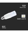 E27 7,5W LED pære - T37, Samsung LED chip, 4000K, 660lm, erstatter 50W