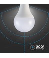 V-Tac 20W LED pære - A80, E27, 120lm/W