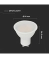 V-Tac 10W LED spot - 230V, GU10, matt front