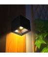 9W Solara sort LED vegglampe med sensor - Solcelle, IP65, 3-i-1 CCT, 800lm, PIR sensor