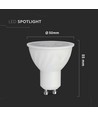 6W GU10 LED pære - 445lm, 110°, Samsung LED chip, varm hvit