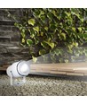12W LED hagespot med spyd - IP65, Grønt lys, hvitt kabinett, aluminium