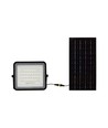 80W Solcelle LED lyskaster med fjernkontroll - 800lm, IP65, 4000K, sort, inkl. 10W solcellepanel og batteri