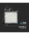 80W Solcelle LED lyskaster med fjernkontroll - 800lm, IP65, 4000K, sort, inkl. 10W solcellepanel og batteri