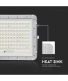 VT LED Solcelleprojektør 180W - 6400K, 16000 mAh Batteri, 3m Kabel, Smart IR Fjernkontroll, Rask Lading, Hvit