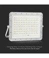 VT LED Solcelleprojektør 180W - 6400K, 16000 mAh Batteri, 3m Kabel, Smart IR Fjernkontroll, Rask Lading, Hvit