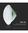 35W LED pool-pære - 12V, PAR56, IP68, Glass